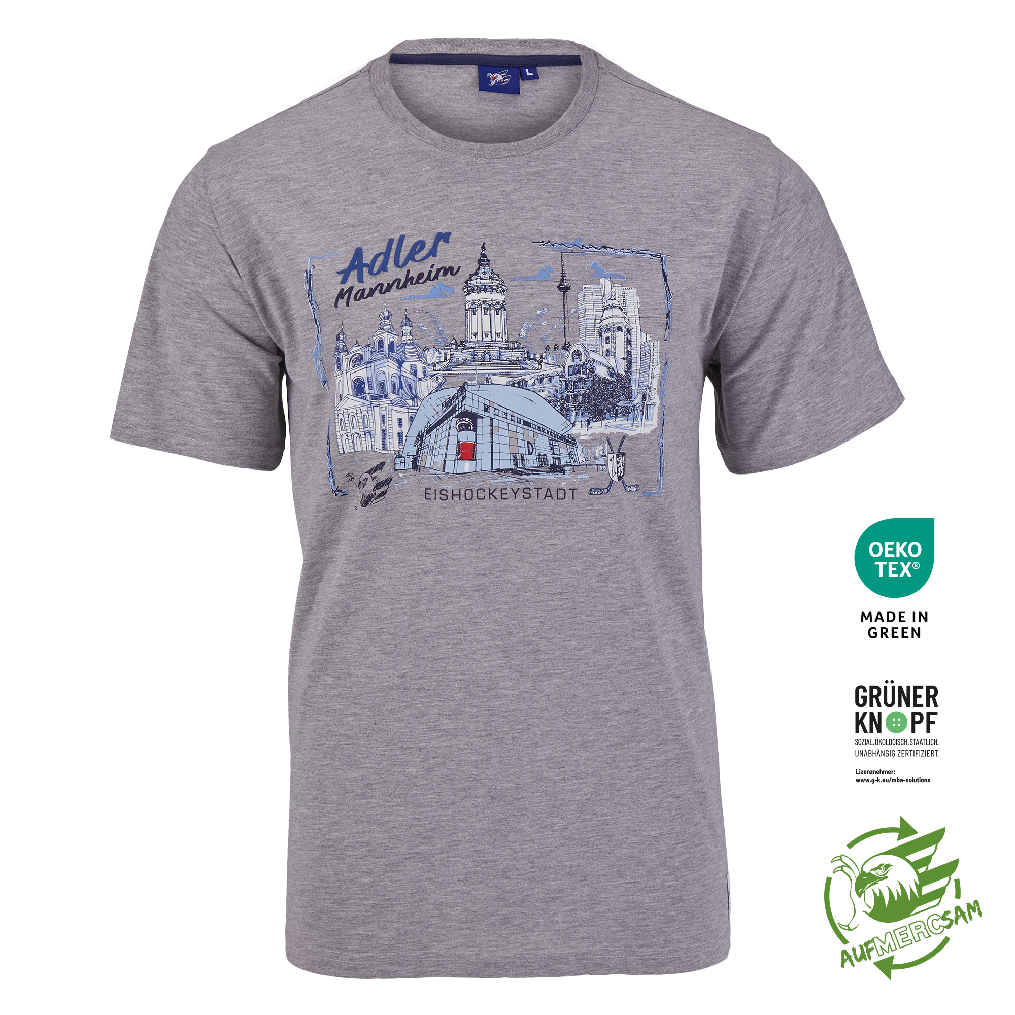 T-Shirt Eishockeystadt Zeichnung 23, M T-Shirt Eishockeystadt Zeichnung 23, M