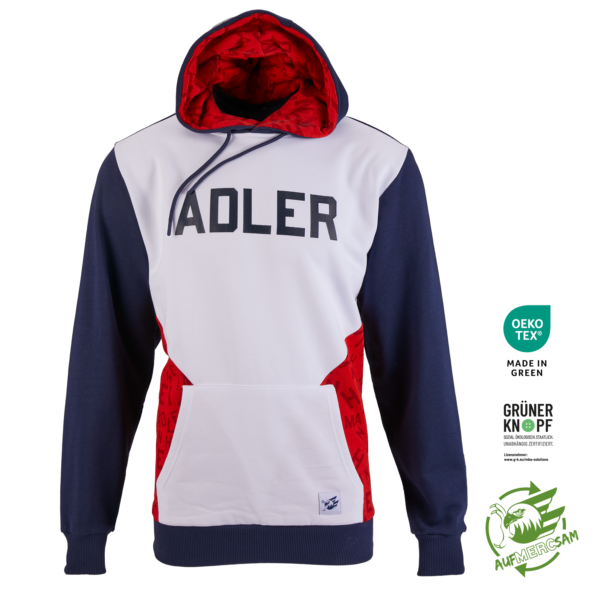 Hoodie Adler Schrift 23, M Hoodie Adler Schrift 23, M