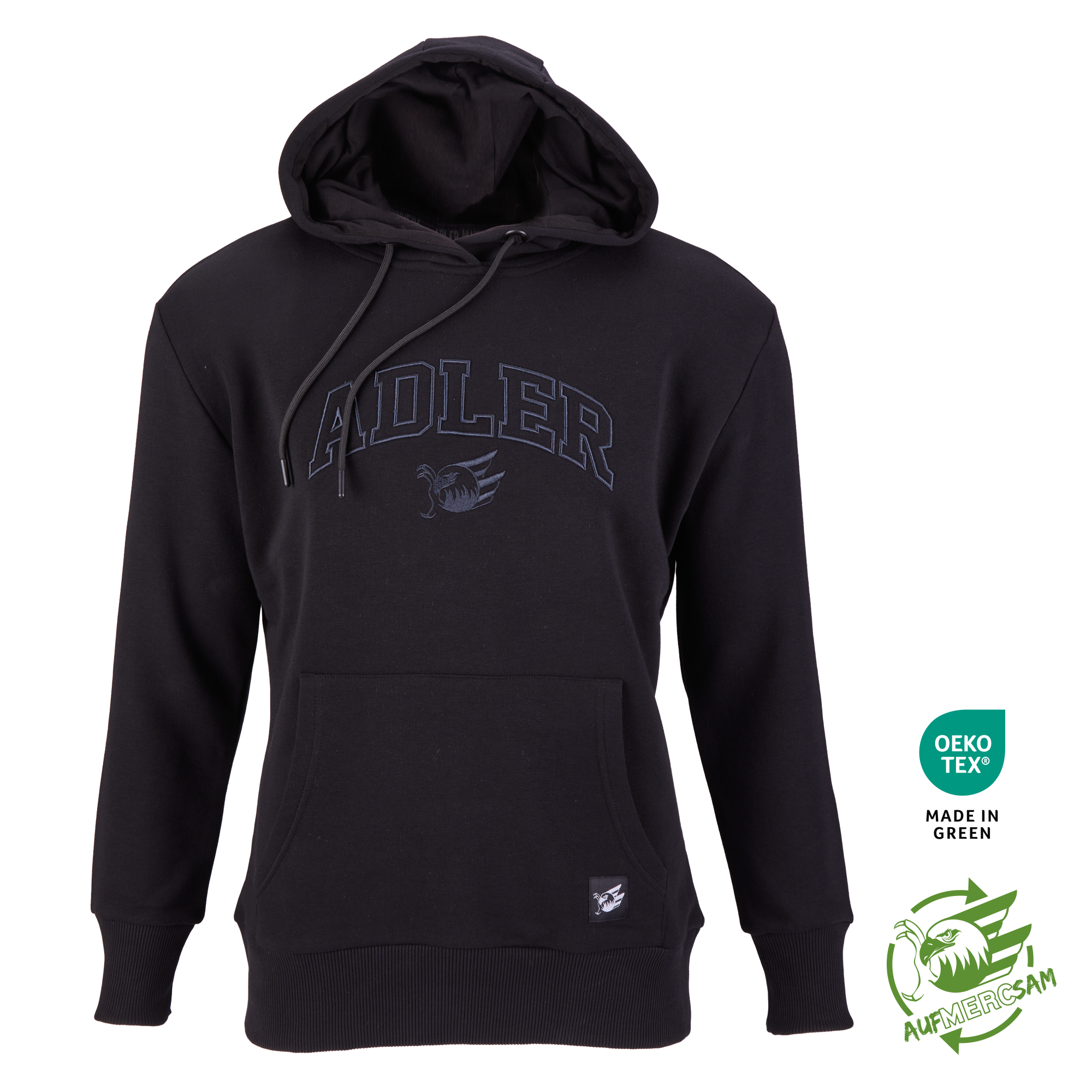 Black Hoodie Frauen Adler 24, L Black Hoodie Frauen Adler 24, L