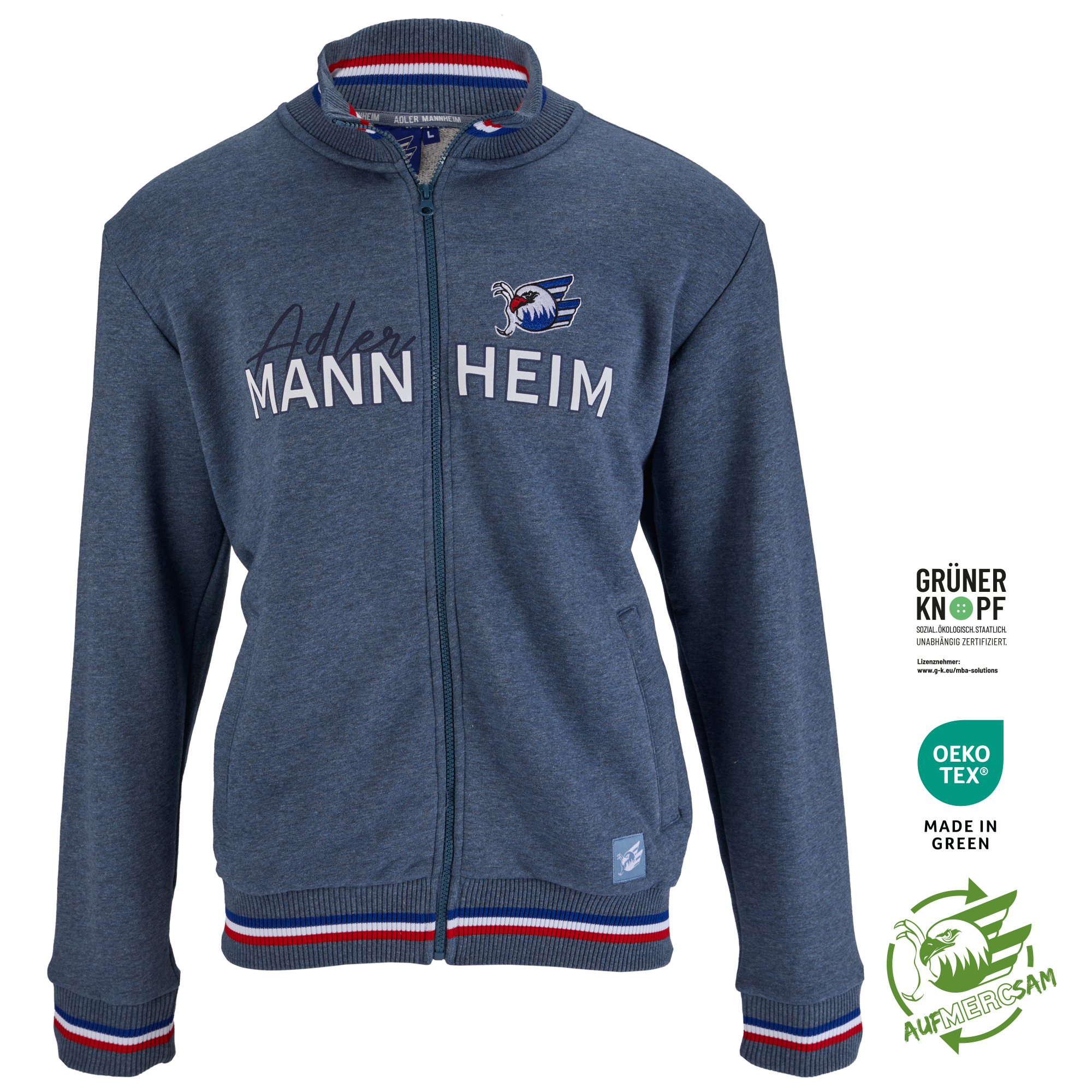 Zip-Weste Mannheim Blau 25, S Zip-Weste Mannheim Blau 25, S