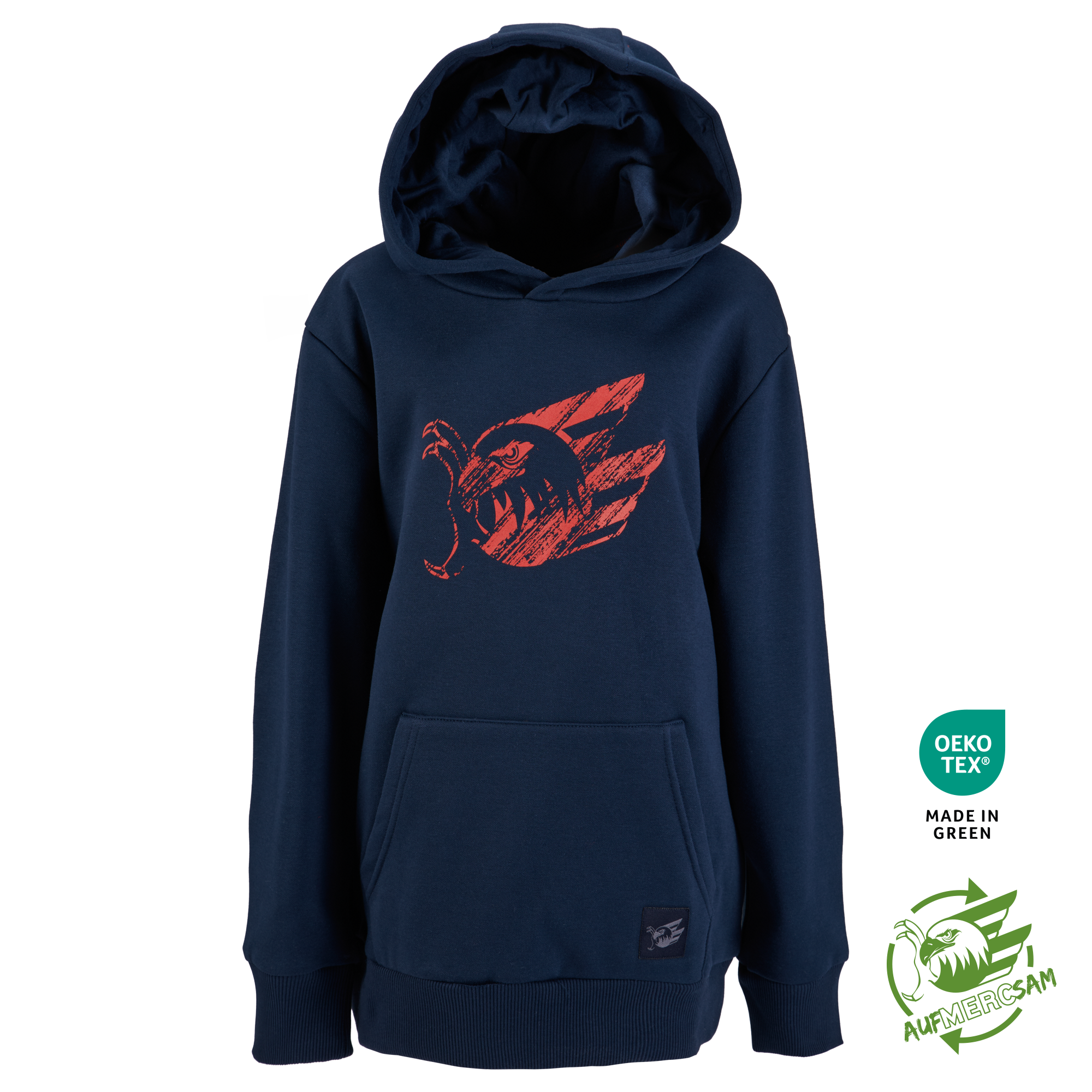 Kids Hoodie Grunge Rot 25, 122/128 Kids Hoodie Grunge Rot 25, 122/128