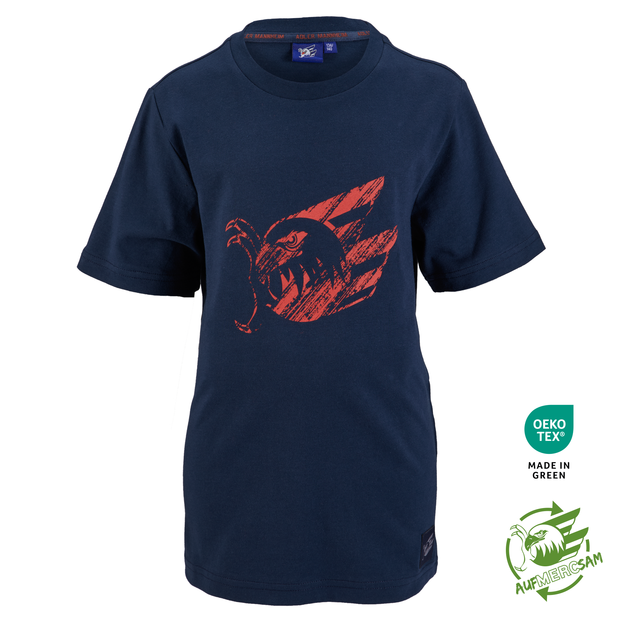 Kids T-Shirt Grunge Rot 25, 122/128 Kids T-Shirt Grunge Rot 25, 122/128
