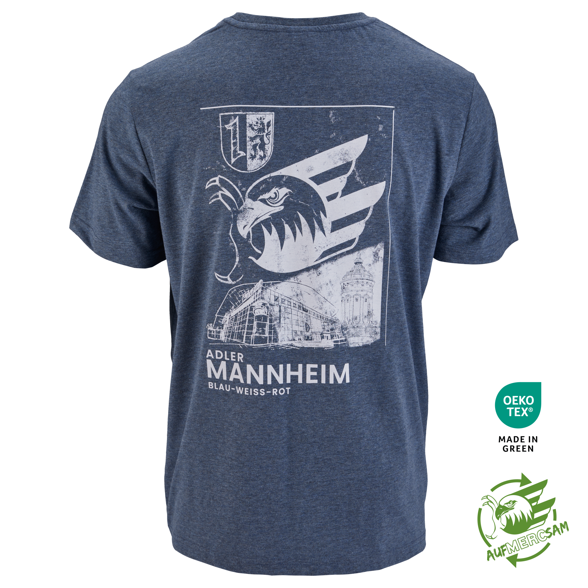 T-Shirt Mannheim Blau 25, S T-Shirt Mannheim Blau 25, S