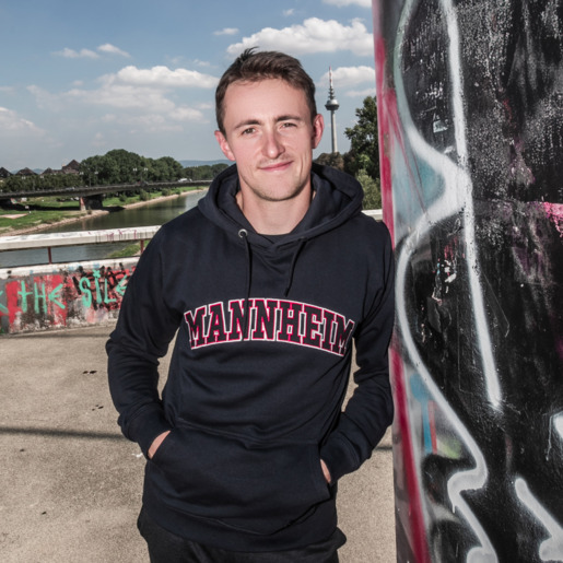 Hoodie Mannheim Schrift 24, S Hoodie Mannheim Schrift 24, S