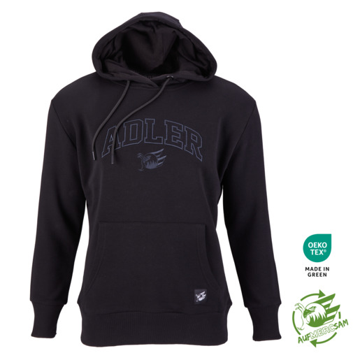 Black Hoodie Frauen Adler 24, S Black Hoodie Frauen Adler 24, S