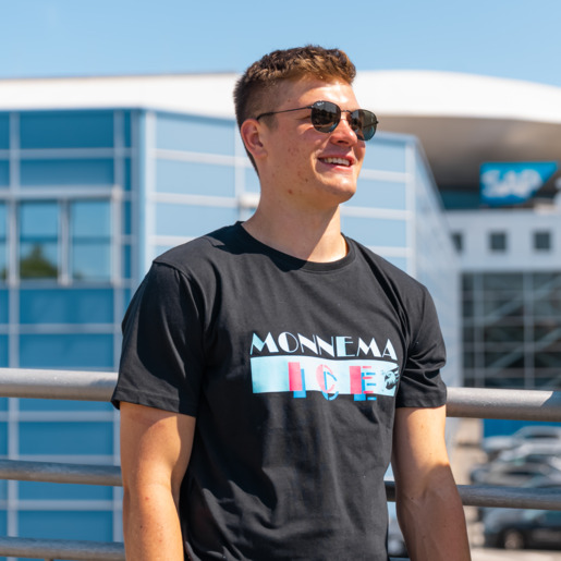 T-Shirt Schwarz Monnema Ice 25, S T-Shirt Schwarz Monnema Ice 25, S