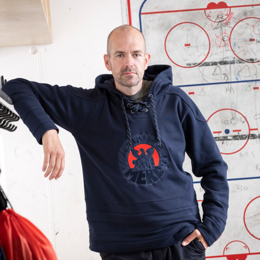 Eishockeyhoodie MERC Logo Navy 25, S Eishockeyhoodie MERC Logo Navy 25, S