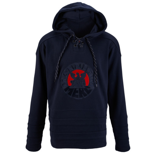Eishockeyhoodie MERC Logo Navy 25, S Eishockeyhoodie MERC Logo Navy 25, S