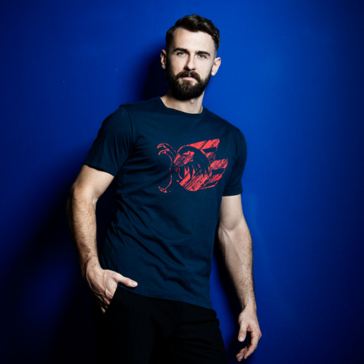 T-Shirt Grunge Rot 25, S T-Shirt Grunge Rot 25, S