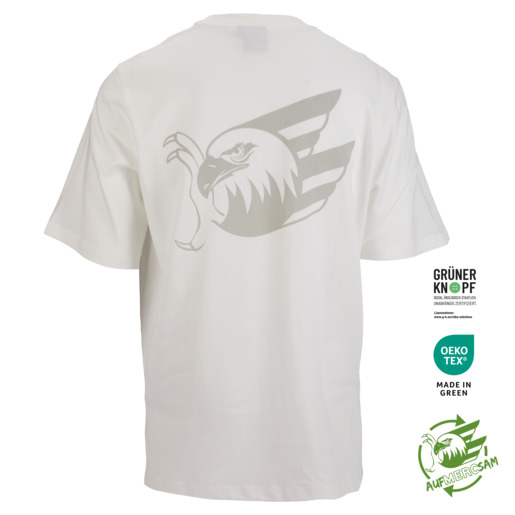 Oversize T-Shirt Tonal Weiß 25, S Oversize T-Shirt Tonal Weiß 25, S