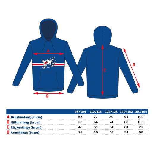 Kids Basic Hoodie Adler 24, 98/104 Kids Basic Hoodie Adler 24, 98/104