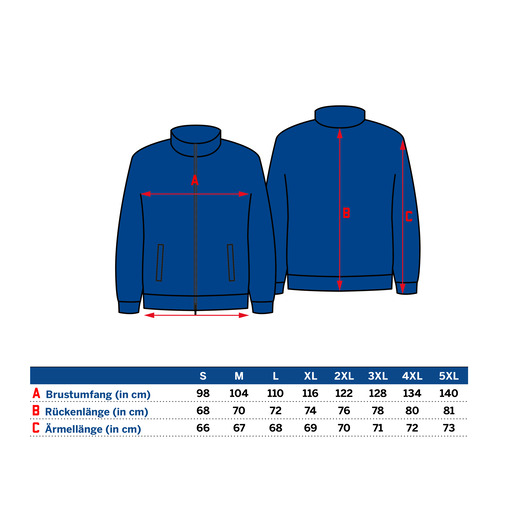 Trainingsjacke Weiß 25, S Trainingsjacke Weiß 25, S